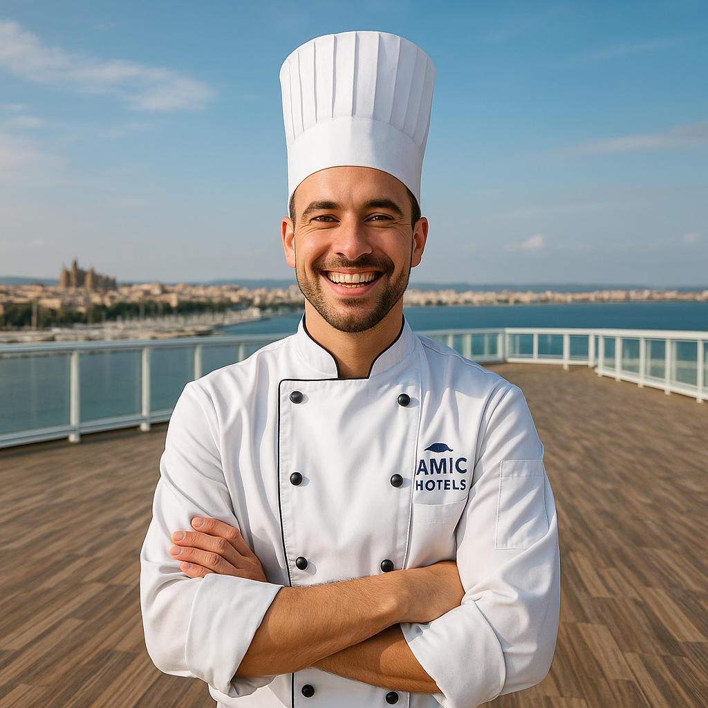 trabajo cocina en el hotel Amic Horizonte, Amic Hotels Mallorca